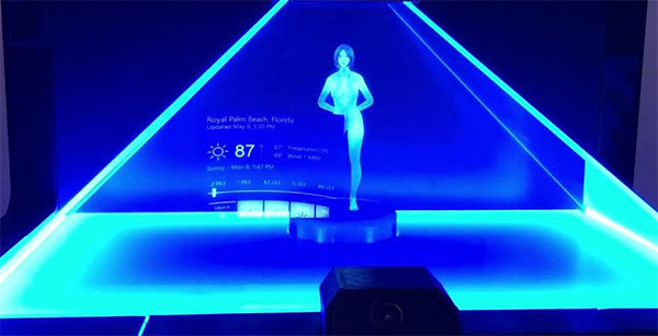 Рабочая голограмма Cortana претворяет фантазию в жизнь